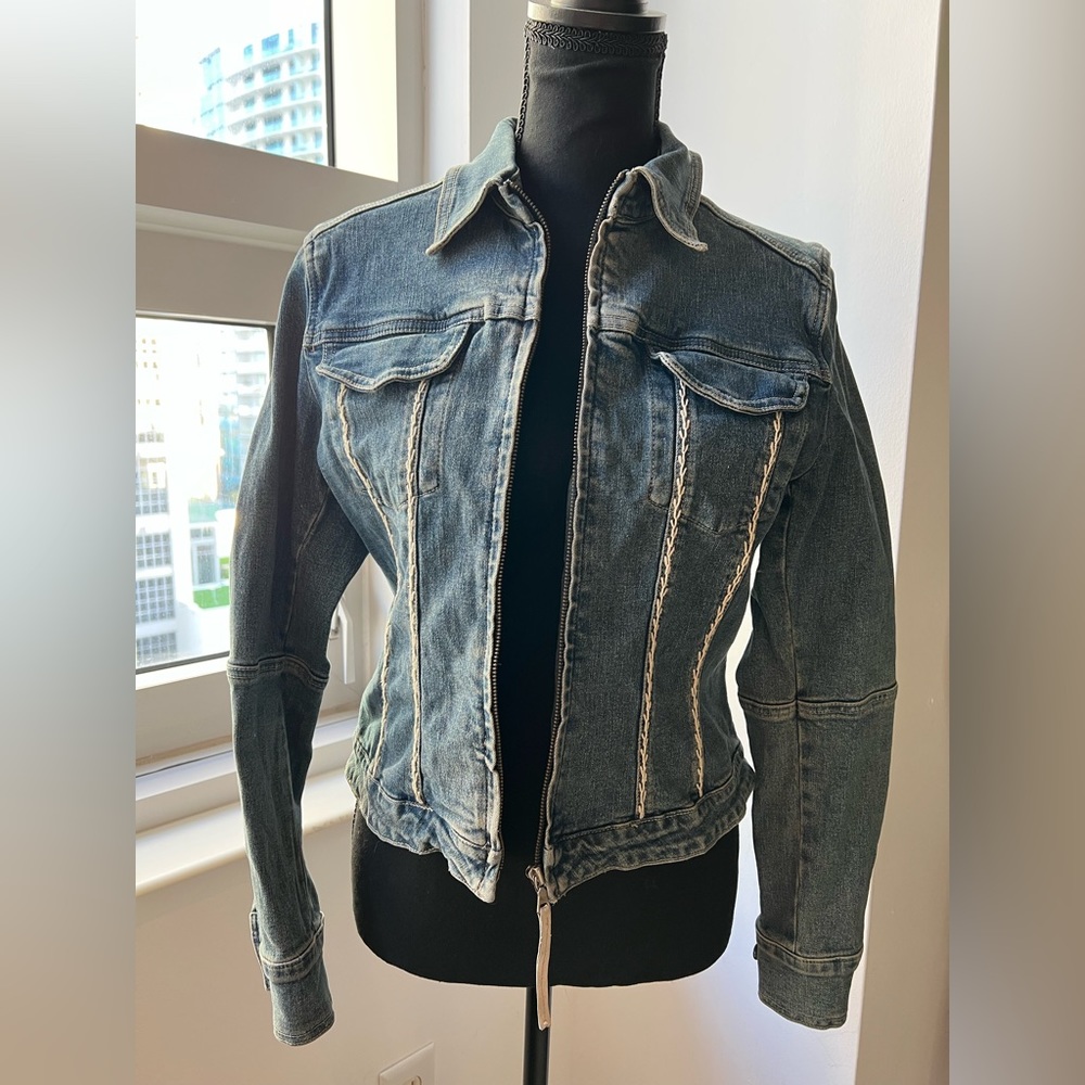 Boston Proper Stitched Denim Jacket